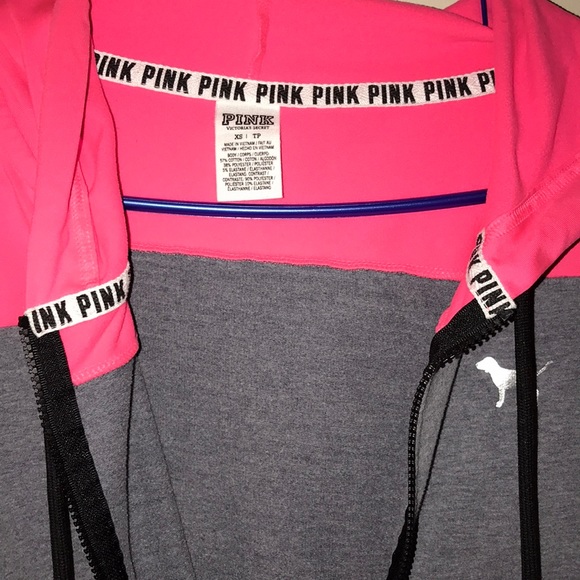 VS PINK Neon Zip Up - Picture 3 of 4